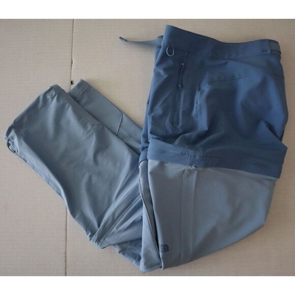 The North Face Women's Sz 0 Indigo Stone Bridgeway Zip 3-in-1 Pants/Shorts - Picture 10 of 13